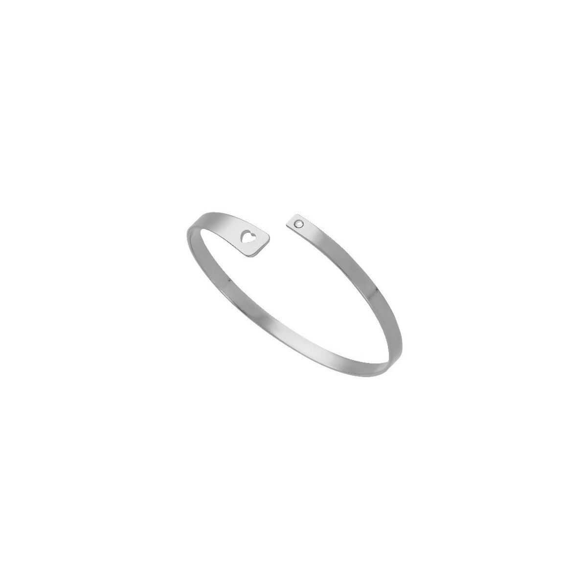 PULSERA VICTORIA CRUZ CRISTAL BLANCO CORAZÓN - A4746-07HP