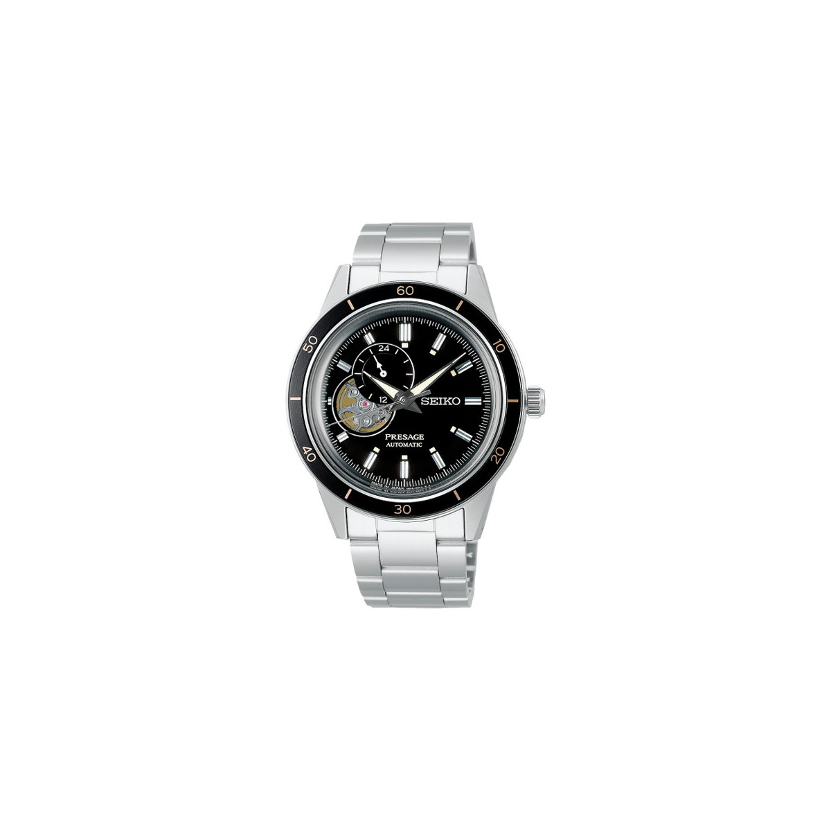 RELOJ SEIKO PRESAGE STYLE 60´S SKELETON NEGRO - SSA425J1