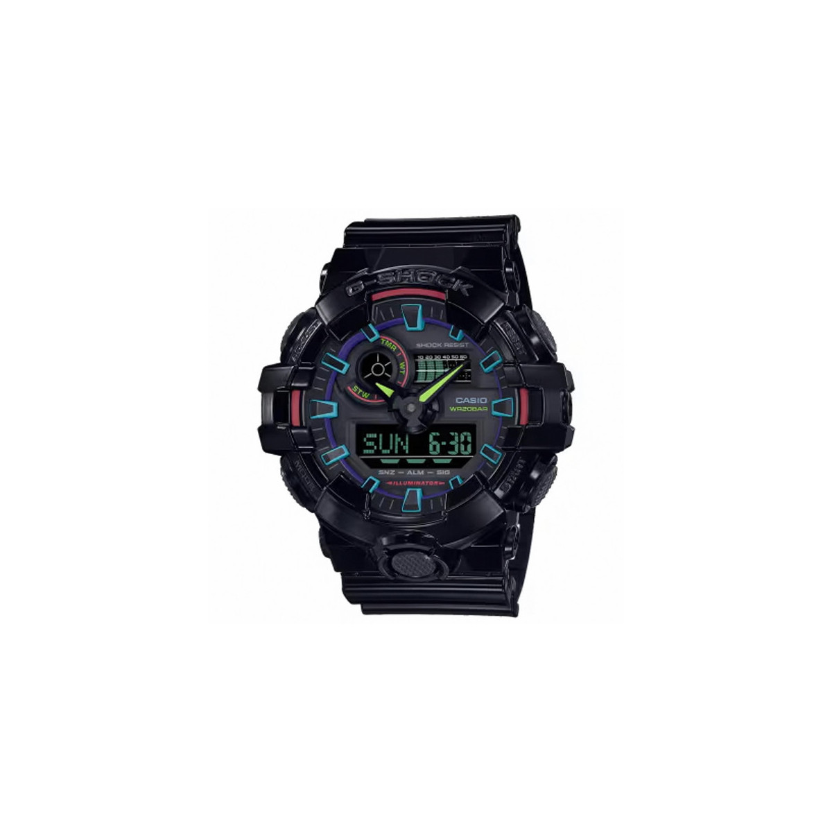 RELOJ CASIO VIRTUAL RAINBOW - GA-700RGB-1AER