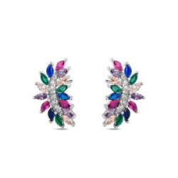 PENDIENTES PROMOJOYA HOJAS DE COLORES - 9119598