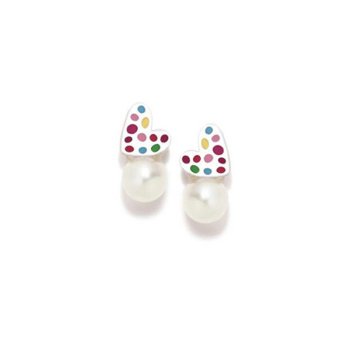PENDIENTES AGATHA RUÍZ DE LA PRADA PERLA CORAZÓN - 032ROS
