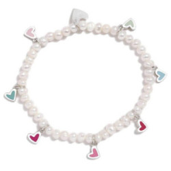 PULSERA AGATHA RUÍZ DE LA PRADA PERLAS DE CORAZONES - 320DEG