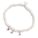 PULSERA AGATHA RUÍZ DE LA PRADA PERLAS Y CORAZONES - 321DEG