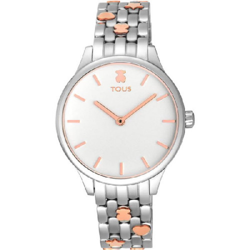 RELOJ TOUS MINI ICON PLATEADO ROSADO - 100350655