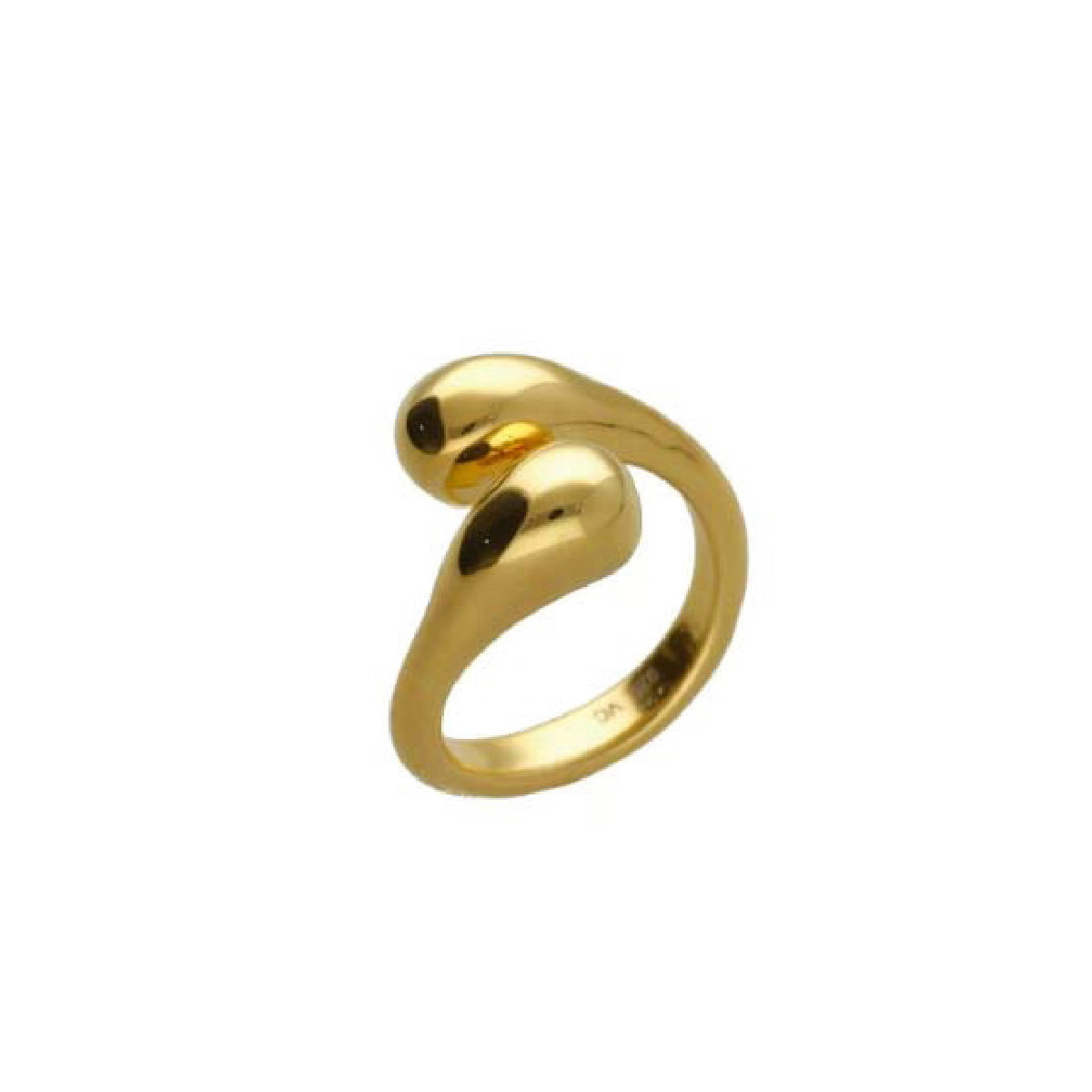 ANILLO VICTORIA CRUZ CRUZADO DOBLE GOTA - A4831-DA