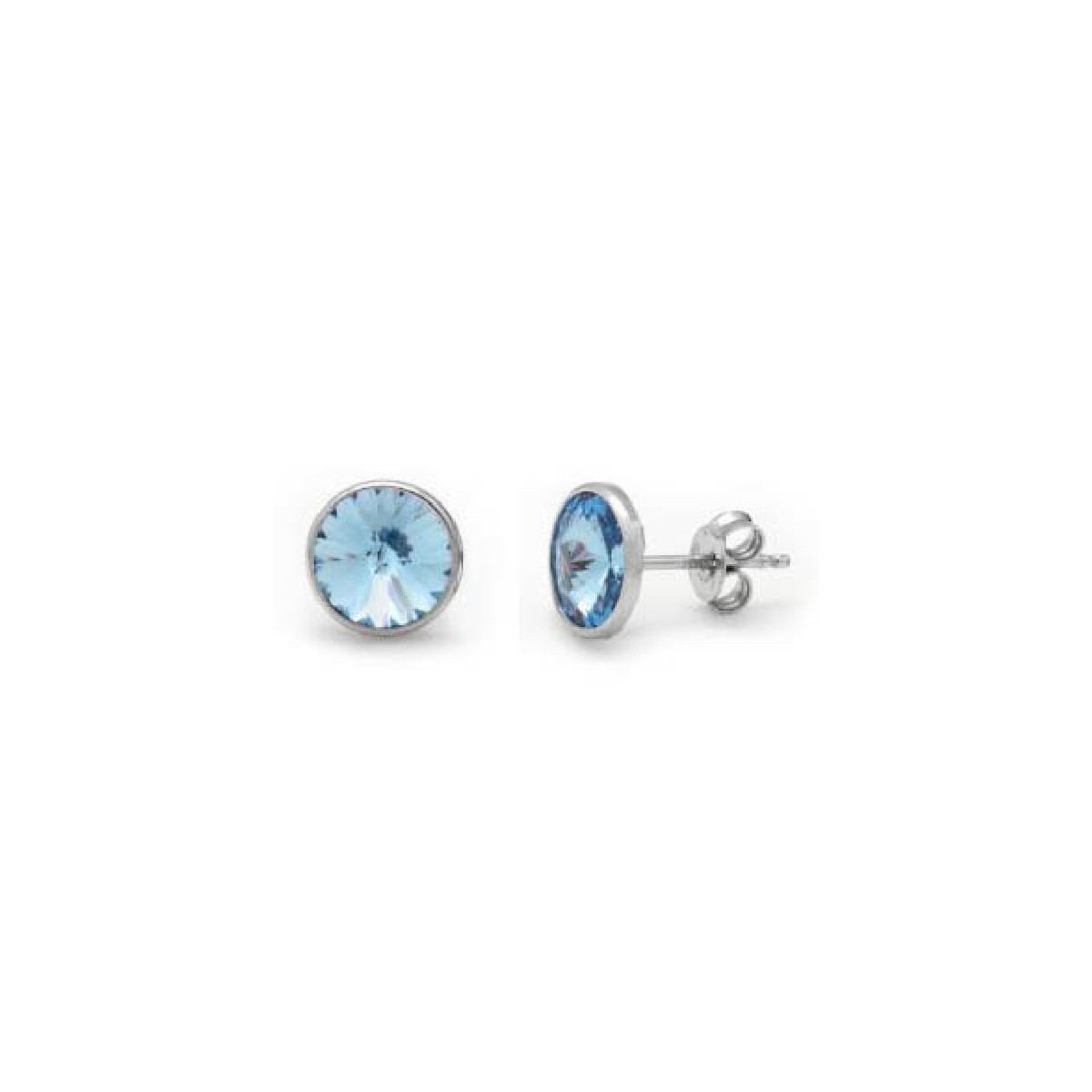 PENDIENTES VICTORIA BOTON AZUL - A2791-10HT