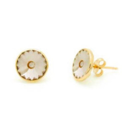 PENDIENTES VICTORIA BOTON CHAMPAN - A2791-07DT