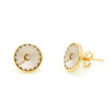 PENDIENTES VICTORIA BOTON CHAMPAN - A2791-07DT