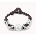 PULSERA UNO DE 50 OVALADA PERLA CENTRAL - PUL2316MARMTL0M