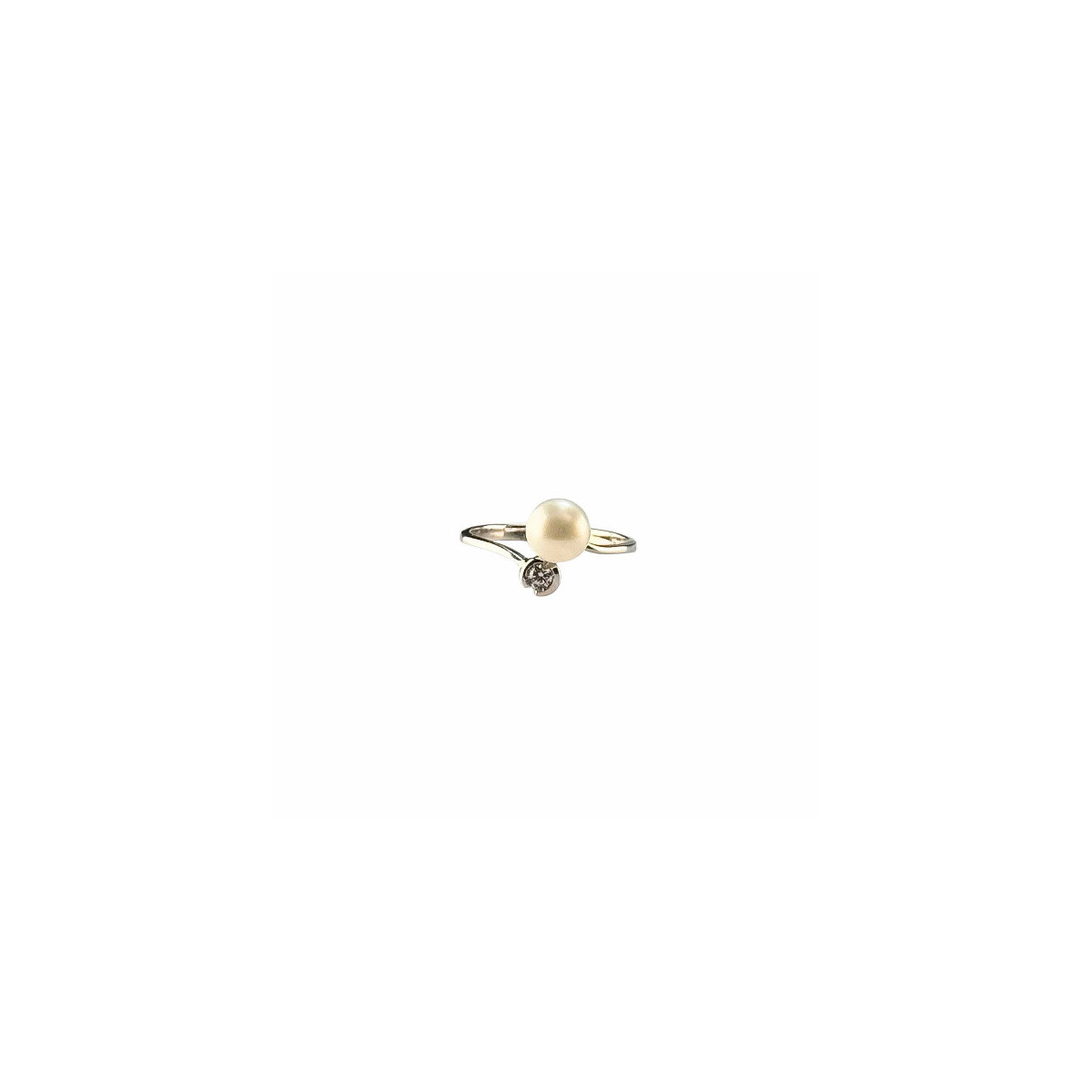 ANILLO COMUNIÓN PERLA Y BRILLANTE - M-931271B