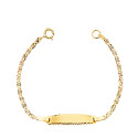 ESCLAVA DE ORO PARA BEBE CON PLACA