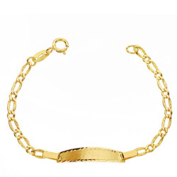 ESCLAVA DE ORO PARA BEBE CARTIER TALLADA