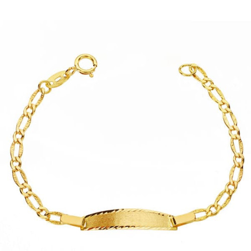 ESCLAVA DE ORO PARA BEBE CARTIER TALLADA