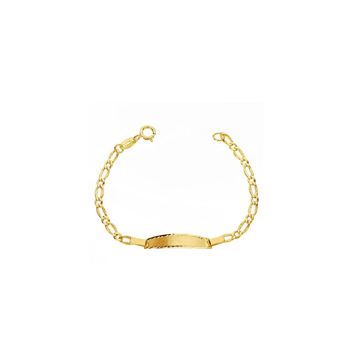 ESCLAVA DE ORO PARA BEBE CARTIER TALLADA