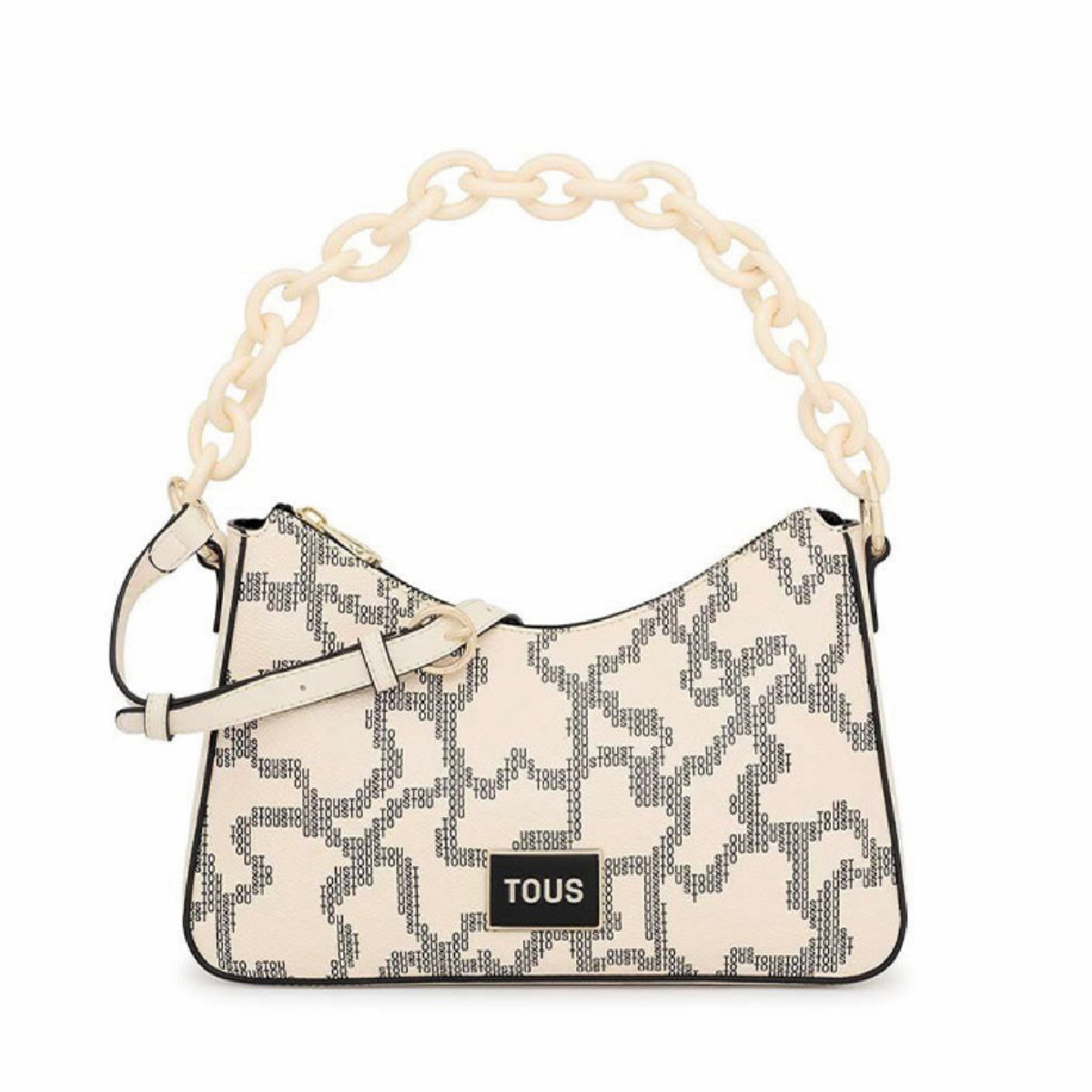 BOLSO TOUS  BAGUETTE KAOS PIX BEIGE - 2001851701