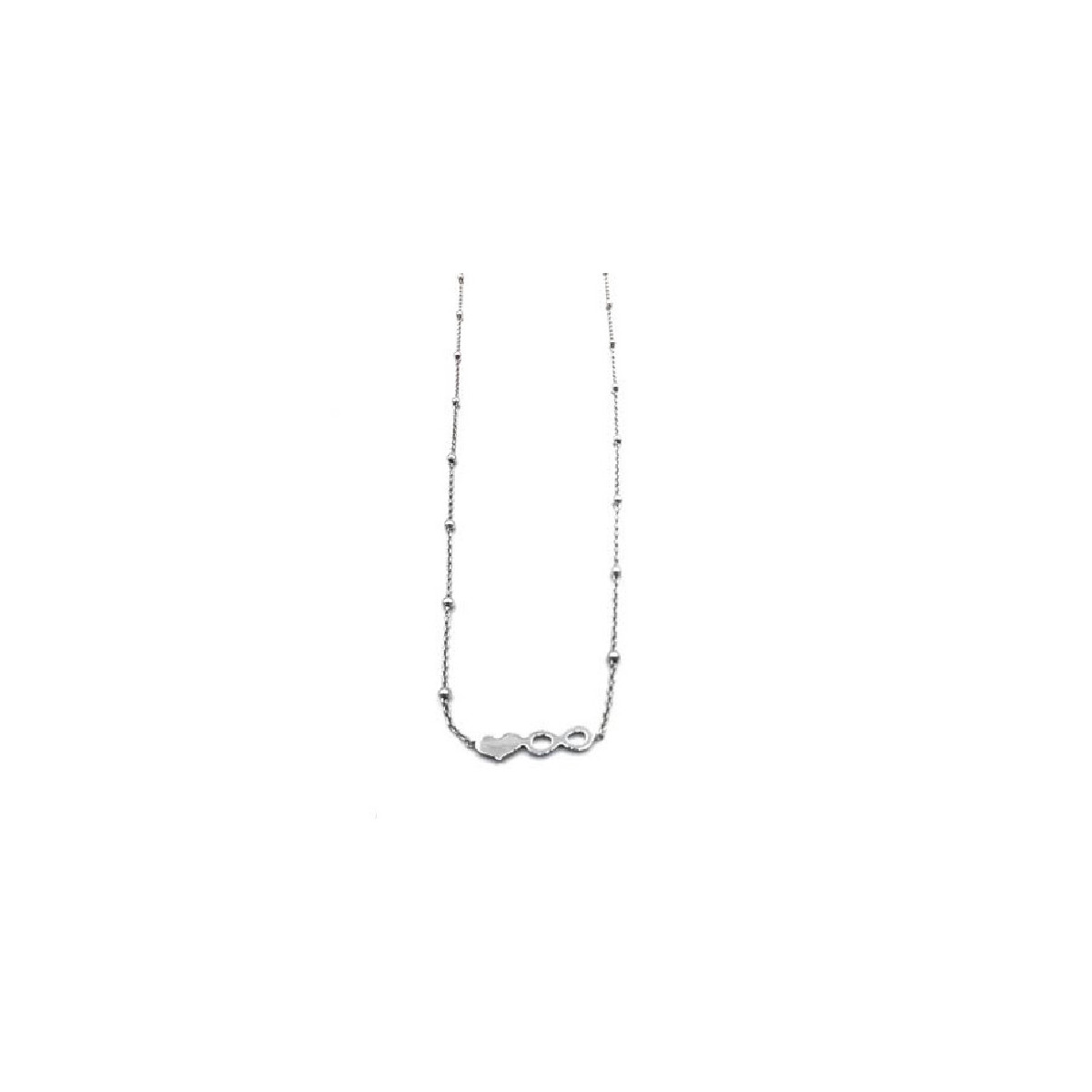 GARGANTILLA AURA PLATA INFINITO CORAZON - PG01739