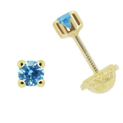 DORMILON DE ORO  ZAFIRO 4 GARRAS - 1827