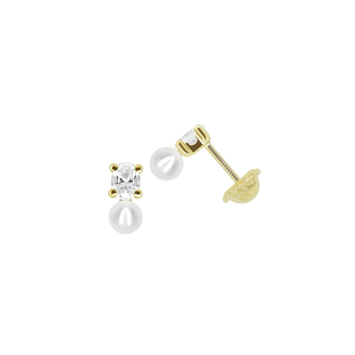DORMILON DE ORO CLÁSICO PERLA - 2470