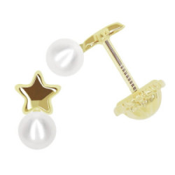 DORMILON BRILLANTE DE ORO PERLA ESTRELLA - 8432