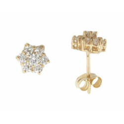 PENDIENTES ROSETON MEDIANOS - 9413