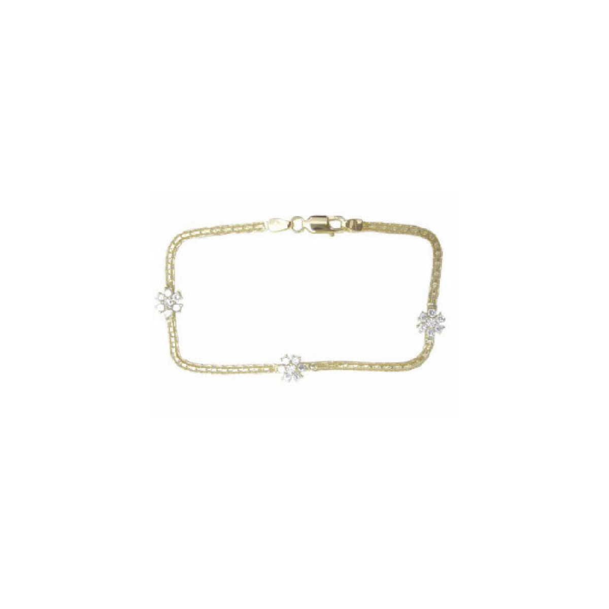 PULSERA BISMAR 3 ROSETONES - 6550