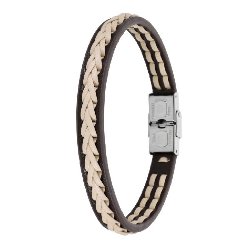 PULSERA MAREA MARRÓN DE PIEL - C00103/326