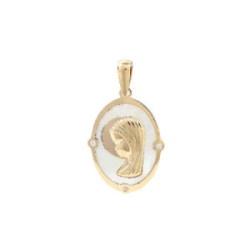 MEDALLA DE ORO PRIMERA COMUNIÓN VIRGEN CIRCONITAS - 209-289