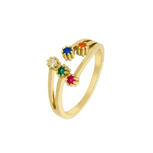 ANILLO MAREA PLATA CABUJON ROSA AMATISTA - D03506/AC14