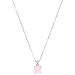 GARGANTILLA MAREA PLATA CUARZO ROSA - D03507/AS