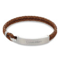 PULSERA CALVIN KLEIN TRENZADA MARRÓN - 35000405