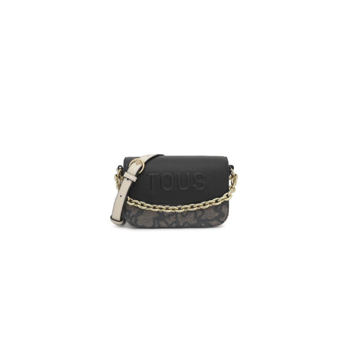 BANDOLERA TOUS ICON NEGRO-BEIGE - 2002200351