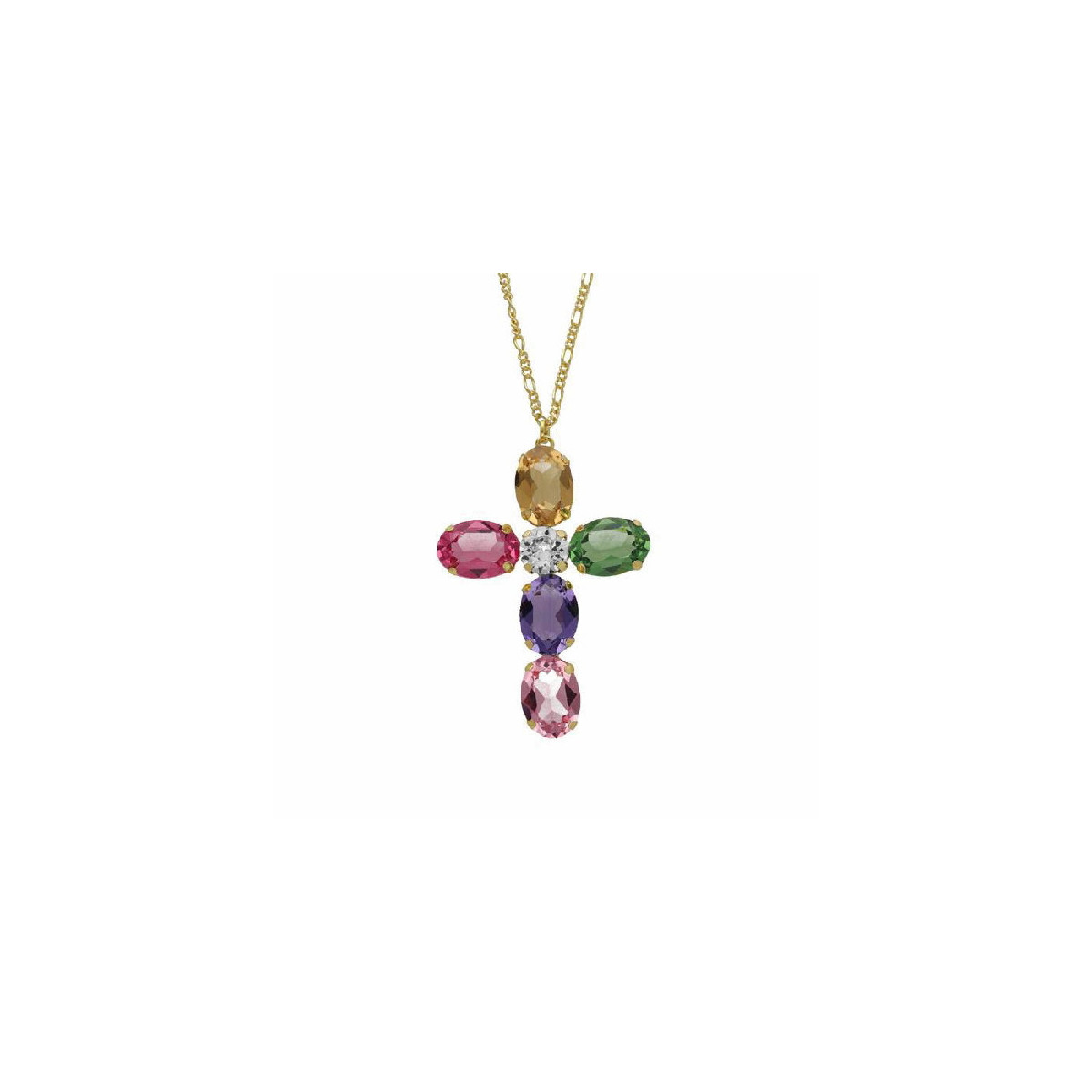 GARGANTILLA VICTORIA CRUZ MULTICOLOR - A4727-MDG