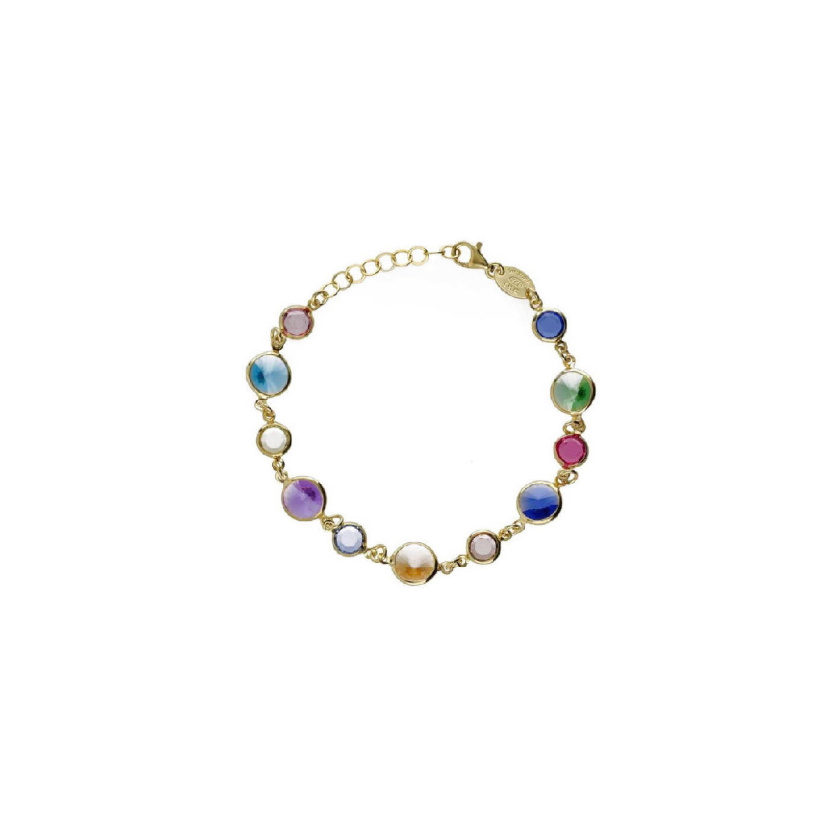 PULSERA VICTORIA CRUZ CRISTALES GOLD - A0692-MDP