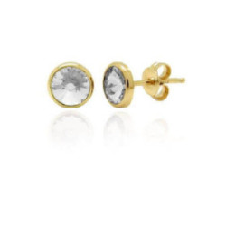 PENDIENTES VICTORIA CRUZ PLATA GOLD BASIC - A3331-07DT