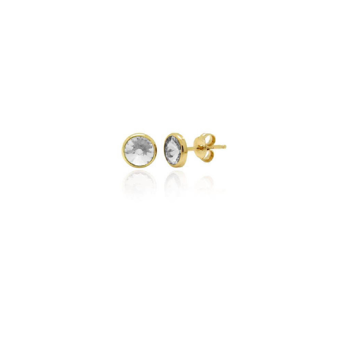 PENDIENTES VICTORIA CRUZ PLATA GOLD BASIC - A3331-07DT