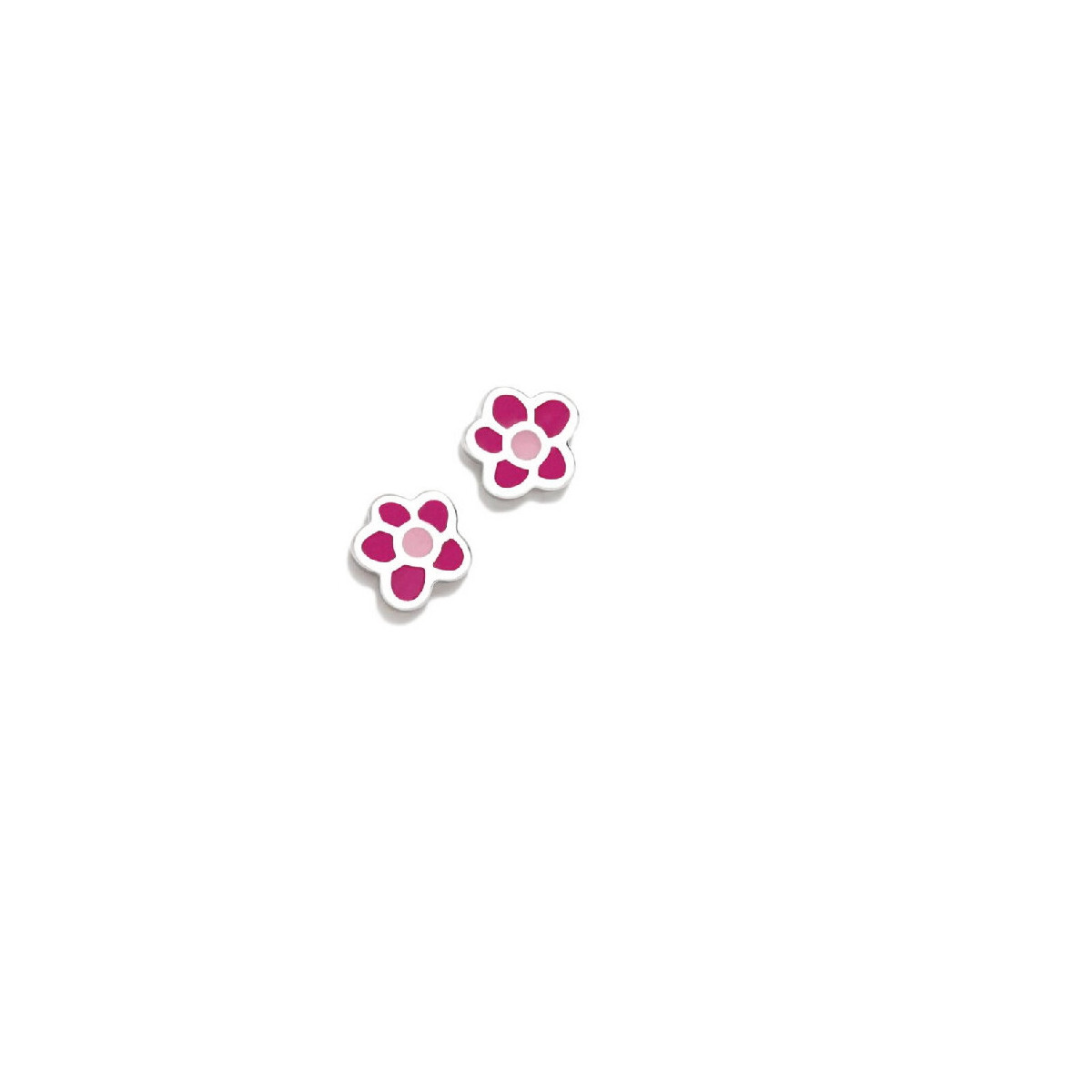 PENDIENTES AGATHA FLOR FUCSIA BEBÉ - 092NBE