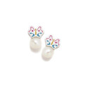 PENDIENTES AGATHA ROSCA MARIPOSA PERLA - 040ROS