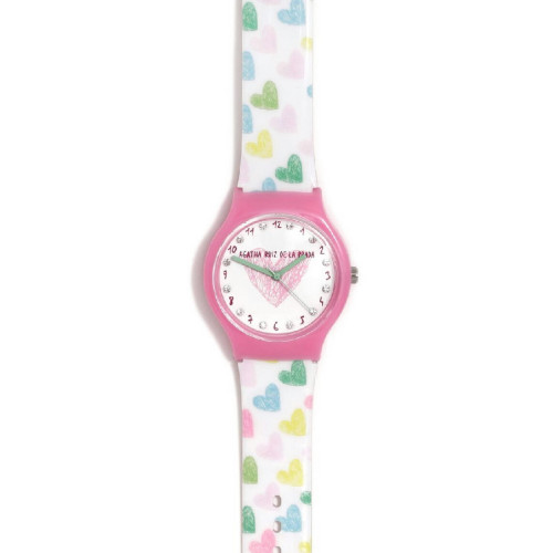 RELOJ AGATHA CORAZONES PASTEL - AGR379