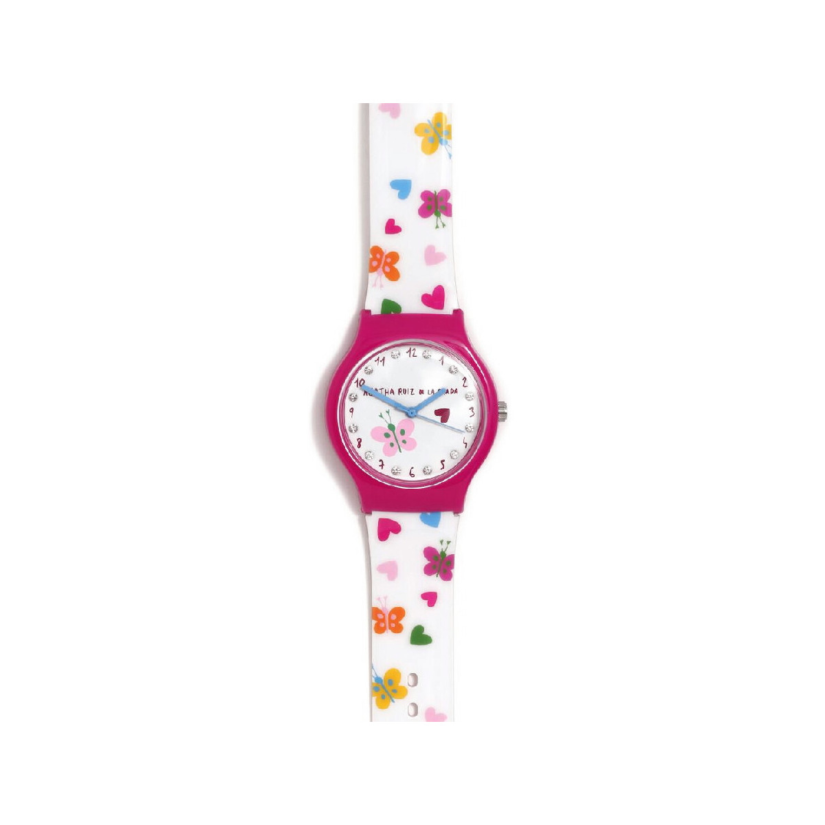 RELOJ AGATHA FUCSIA MARIPOSAS - AGR383