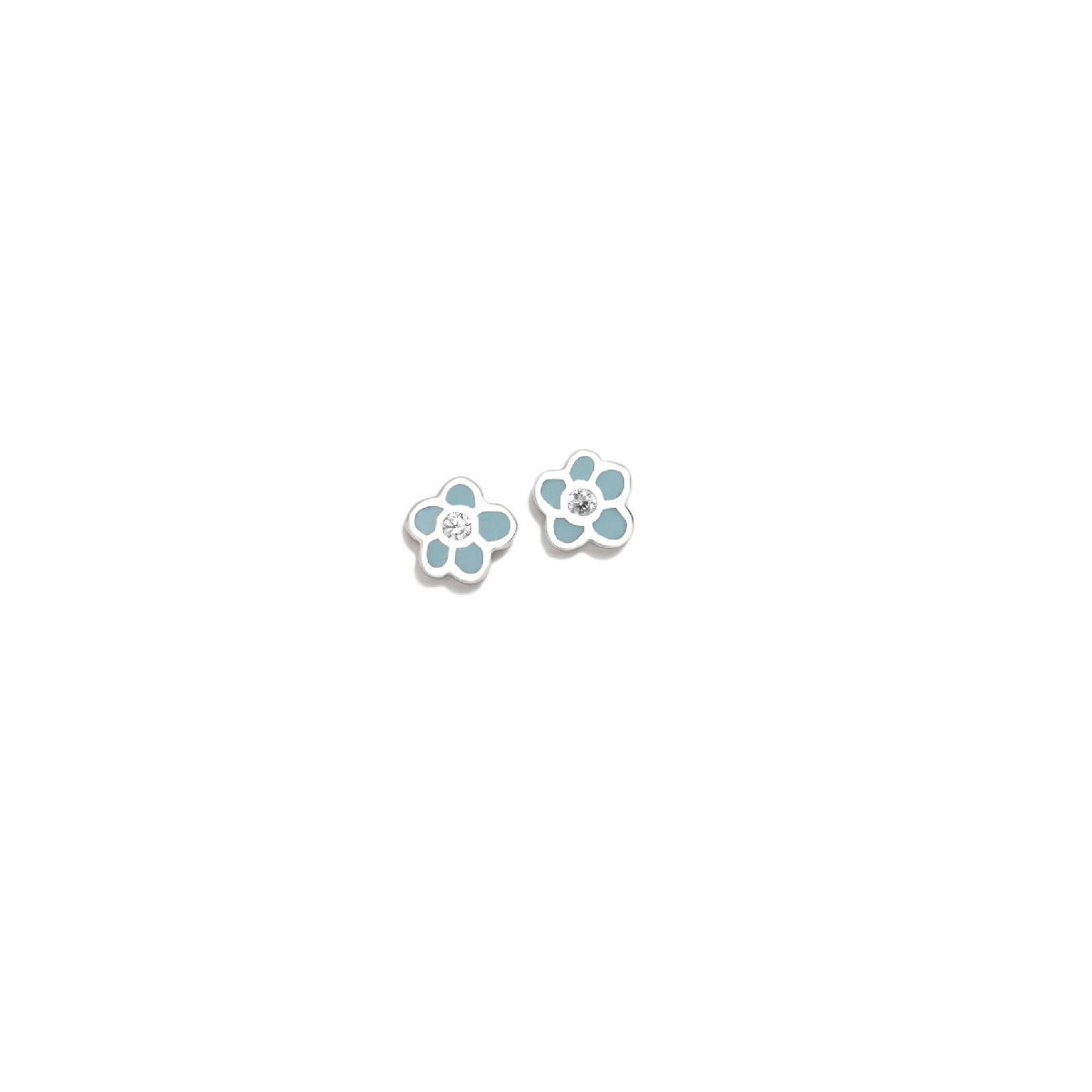 PENDIENTES AGATHA FLOR AZUL - 094NBE