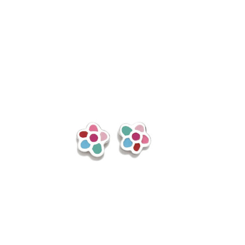 PENDIENTES AGATHA CORAZÓN MULTICOLOR BEBÉ - 091NBE