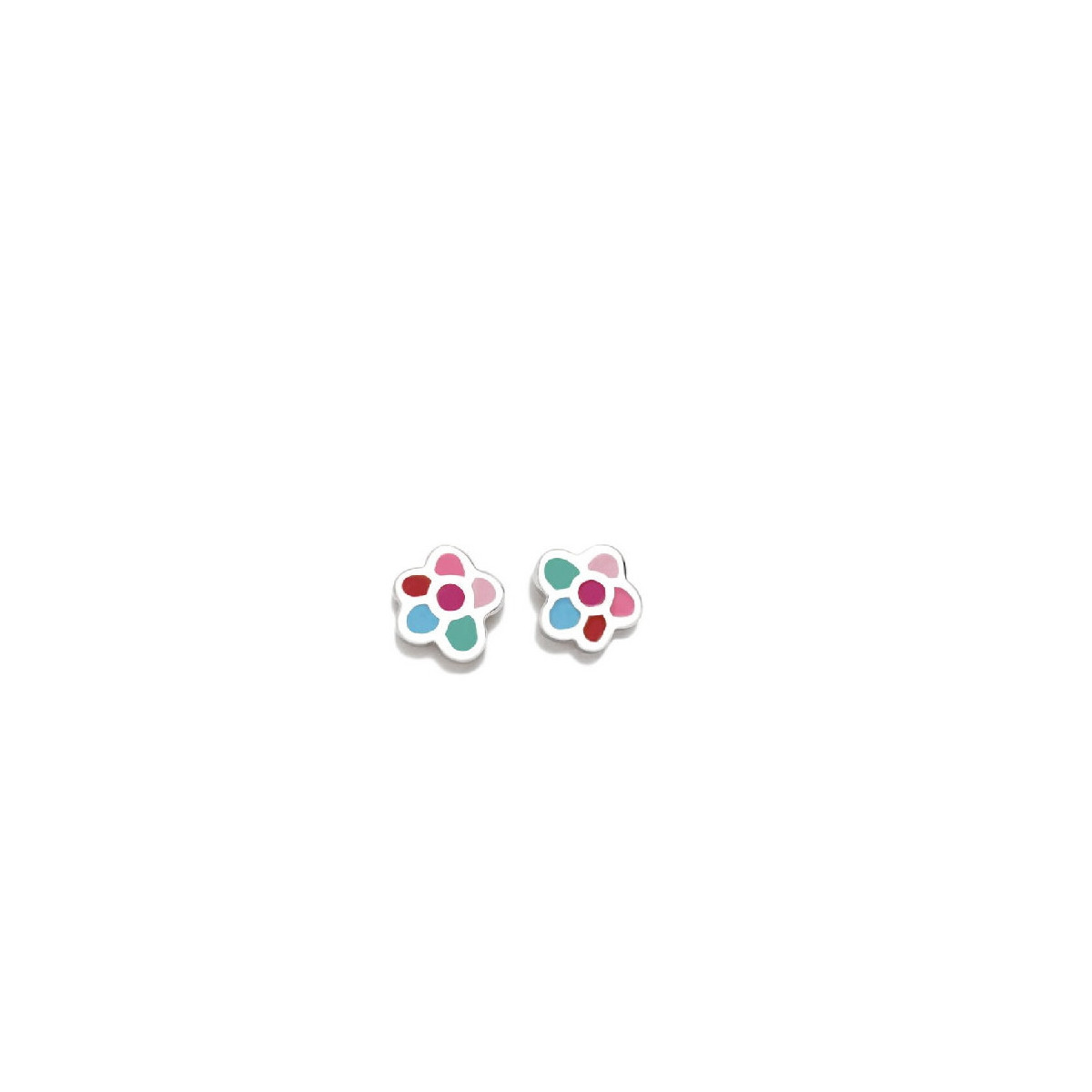 PENDIENTES AGATHA CORAZÓN MULTICOLOR BEBÉ - 091NBE
