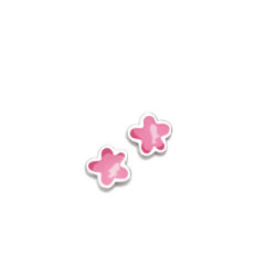 PENDIENTES AGATHA  FLOR ROSA AQUA - 030AQU