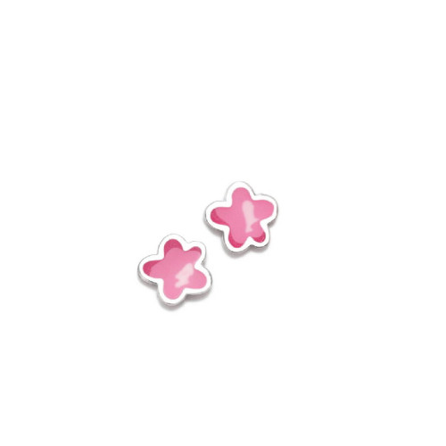 PENDIENTES AGATHA  FLOR ROSA AQUA - 030AQU