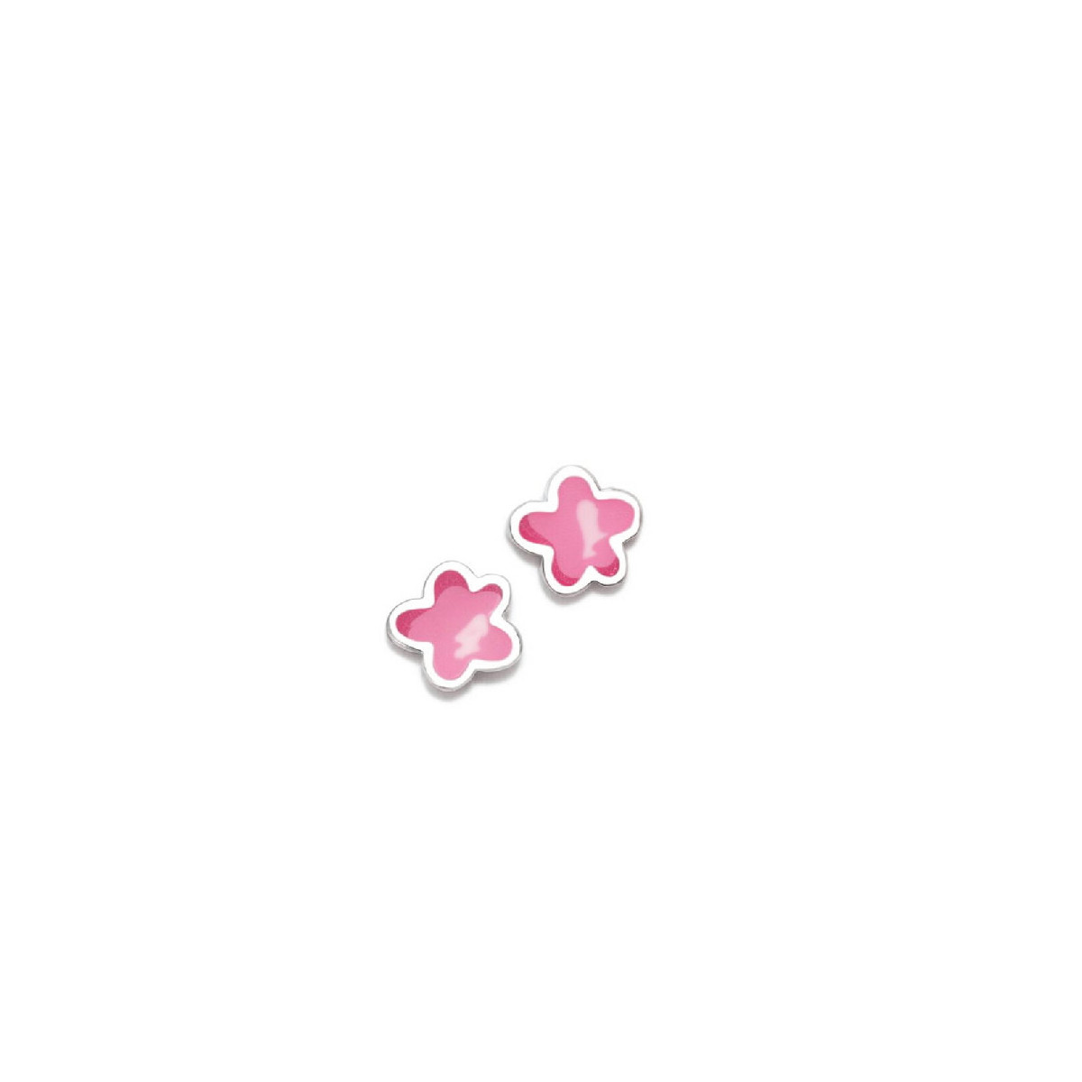 PENDIENTES AGATHA  FLOR ROSA AQUA - 030AQU
