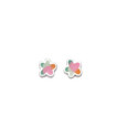 PENDIENTES AGATHA  FLOR PASTEL AQUA - 025AQU