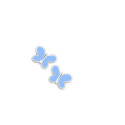 PENDIENTES AGATHA MARIPOSA AZUL - 105SPA
