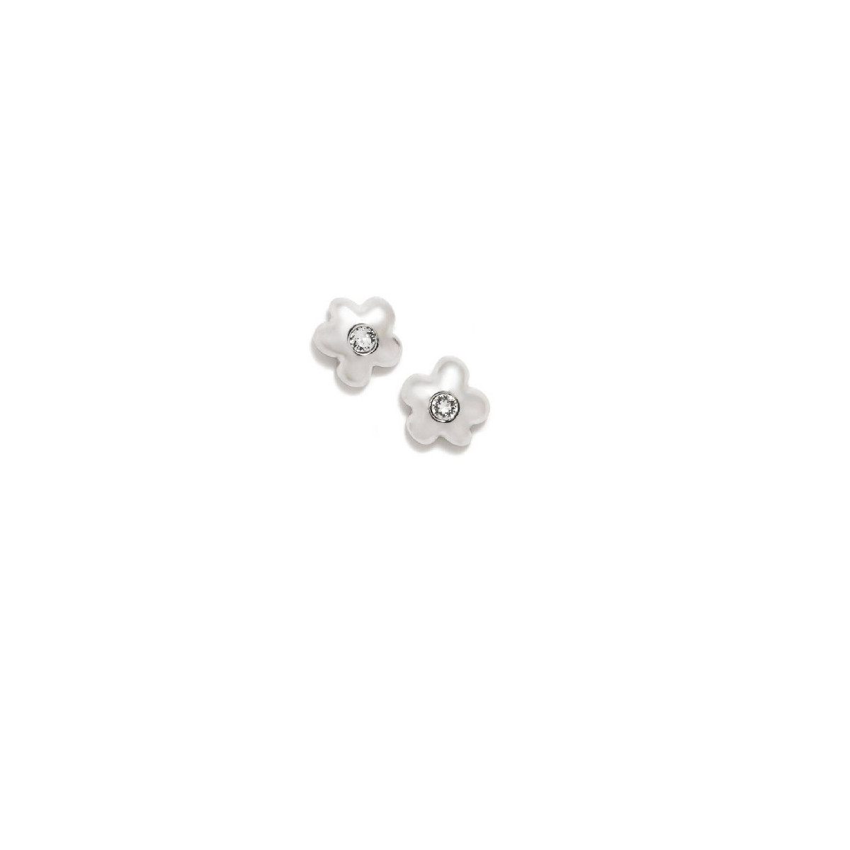 PENDIENTES AGATHA CHARM FLOR PLATA - 076CHA