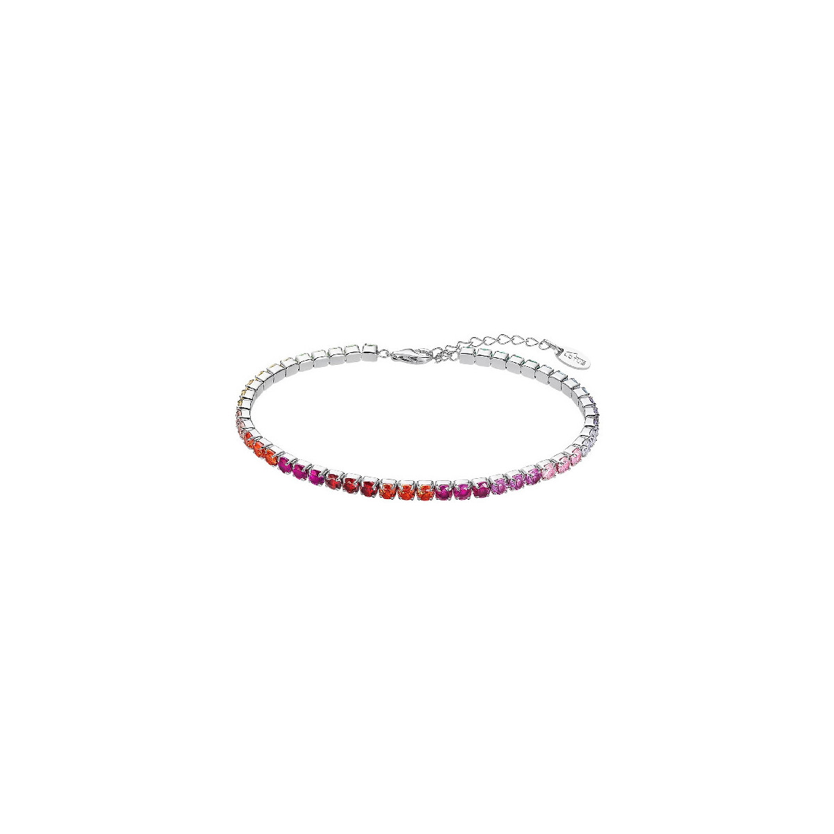 PULSERA LOTUS SILVER RIVIERE COLORES - LP3452-2/3
