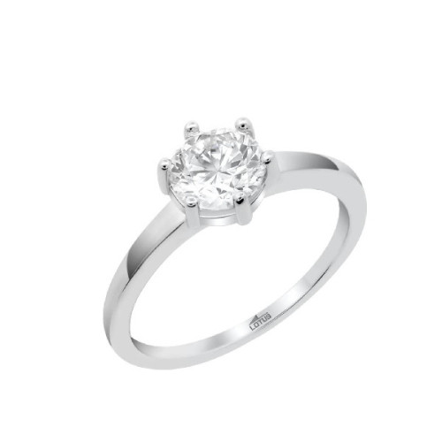 ANILLO LOTUS SILVER SOLITARIO PIEDRA - LP3740-3/112